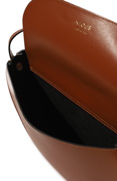 Женская сумка corvus NEOUS  коричневого цвета, арт. 00038A32 | Фото 5 (Сумки-технические: Сумки top-handle; Размер: medium; Материал: Натуральная кожа; Материал сплава: Проставлено; Драгоценные камни: Проставлено)