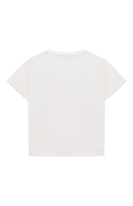 Детский хлопкова я футболка VERSACE белого цвета, арт. 1000102/1A01577 | Фото 2