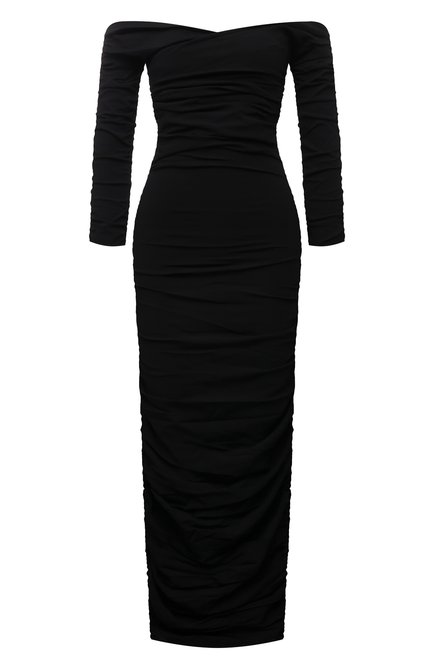 Женское платье из вискозы KHAITE черного цвета по цене 321500 руб., арт. 8610400/LYDIA | Фото 1