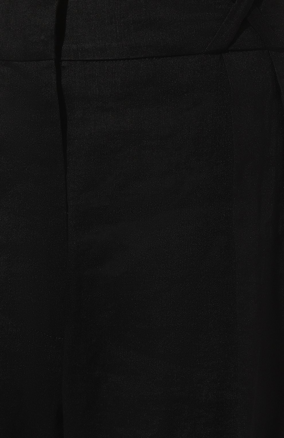 Женские брюки изо льна и вискозы ROHE черного цвета, арт. 407-30-043 | Фото 5 (Силуэт Ж (брюки и джинсы): Широкие; Женское Кросс-КТ: Брюки-одежда; Материал сплава: Проставлено; Материал внешний: Вискоза, Лен; Стили: Кэжуэл)