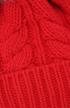 Женская шапка из шерсти и вискозы WOOLRICH красного цвета, арт. CFWWAC0082FR/UF0220 | Фото 3 (Материал: Текстиль, Шерсть, Вискоза)