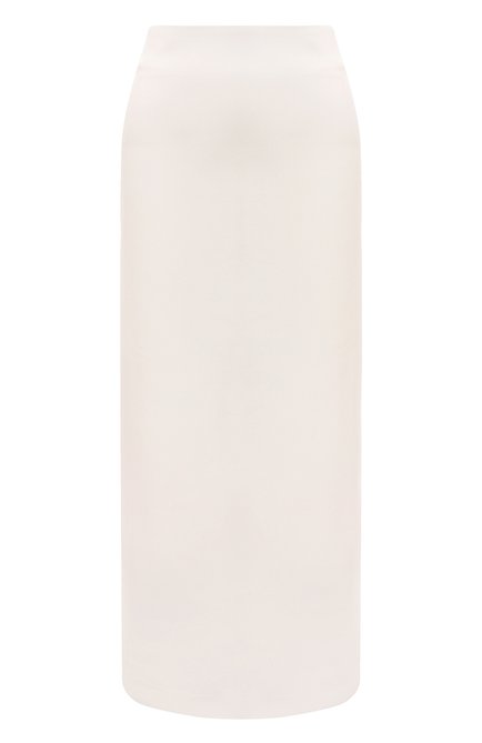Женская хлопковая юбка BRUNELLO CUCINELLI белого цвета, арт. MB416B1336 | Фото 1 (Длина Ж (юбки, платья, шорты): Макси; Материал сплава: Проставлено; Драгоценные камни: Проставлено; Материал подклада: Синтетический материал; Материал внешний: Хлопок)