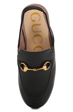Мужского кожаные сабо с пряжкой-трензелем GUCCI черного цвета, арт. 478188/CPWY0 | Фото 4 (Региональные ограничения белый список (Axapta Mercury): Не проставлено, RU; Нос: Не проставлено)