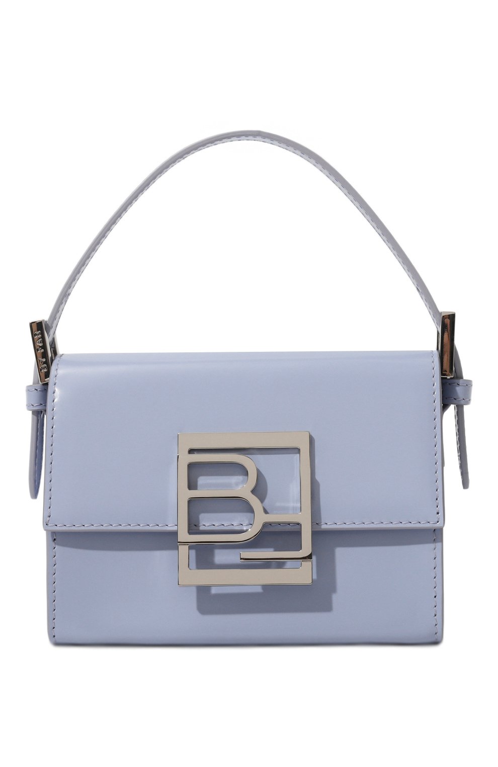 Женская сумка fran BY FAR голубого цвета, арт. 23PFFRN0BLBWSMA | Фото 1 (Сумки-технические: Сумки top-handle; Материал: Натуральная кожа; Материал сплава: Проставлено; Размер: mini; Драгоценные камни: Проставлено)