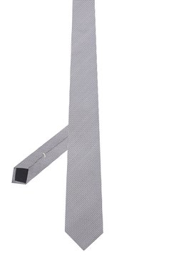 Мужской галстук из шелка и хлопка VAN LAACK темно-синего цвета, арт. LER0Y/K04158 | Фото 2 (Принт: С принтом; Материал: Текстиль, Шелк, Хлопок)
