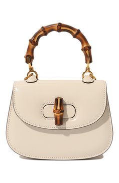 Женская сумка gucci bamboo 1947 mini GUCCI белого цвета, арт. 686864 10ODT | Фото 1 (Сумки-технические: Сумки top-handle; Материал: Натуральная кожа; Размер: mini; Ремень/цепочка: На ремешке)