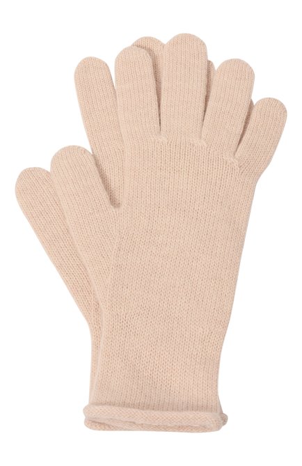 Женские перчатки из шерсти и кашемира CANOE кремвого цвета, арт. 6100401 | Фото 1 (Материал: Текстиль, Шерсть; Материал сплава: Проставлено; Нос: Не проставлено)