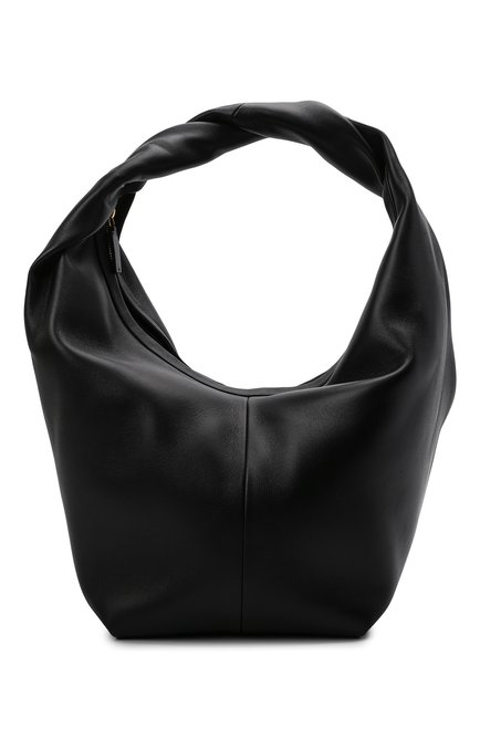 Женская сумка roman stud VALENTINO черного цвета, арт. VW0B0J14/BSF | Фото 1 (Материал: Натуральная кожа; Сумки-технические: Сумки top-handle; Размер: small)