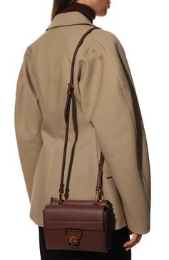 Женская сумка arlettis small COCCINELLE бордового цвета, арт. E1 MD5 55 B7 01 | Фото 9 (Сумки-технические: Сумки через плечо, Сумки top-handle; Материал: Натуральная кожа; Ремень/цепочка: На ремешке; Размер: small)