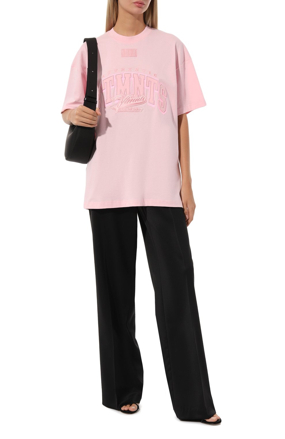Мужского хлопковая футболка VTMNTS розового цвета, арт. VL18TR650K | Фото 2 (Региональные ограничения белый список (Axapta Mercury): Не проставлено; Принт: С принтом; Нос: Не проставлено; Материал внешний: Хлопок)