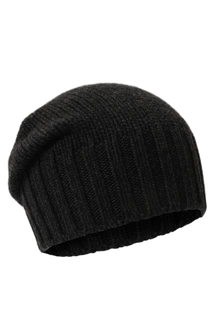 Мужская кашемировая шапка INVERNI темно-серого цвета, арт. 4226 CM | Фото 1 (Материал: Шерсть, Кашемир, Текстиль; Кросс-КТ: Трикотаж)