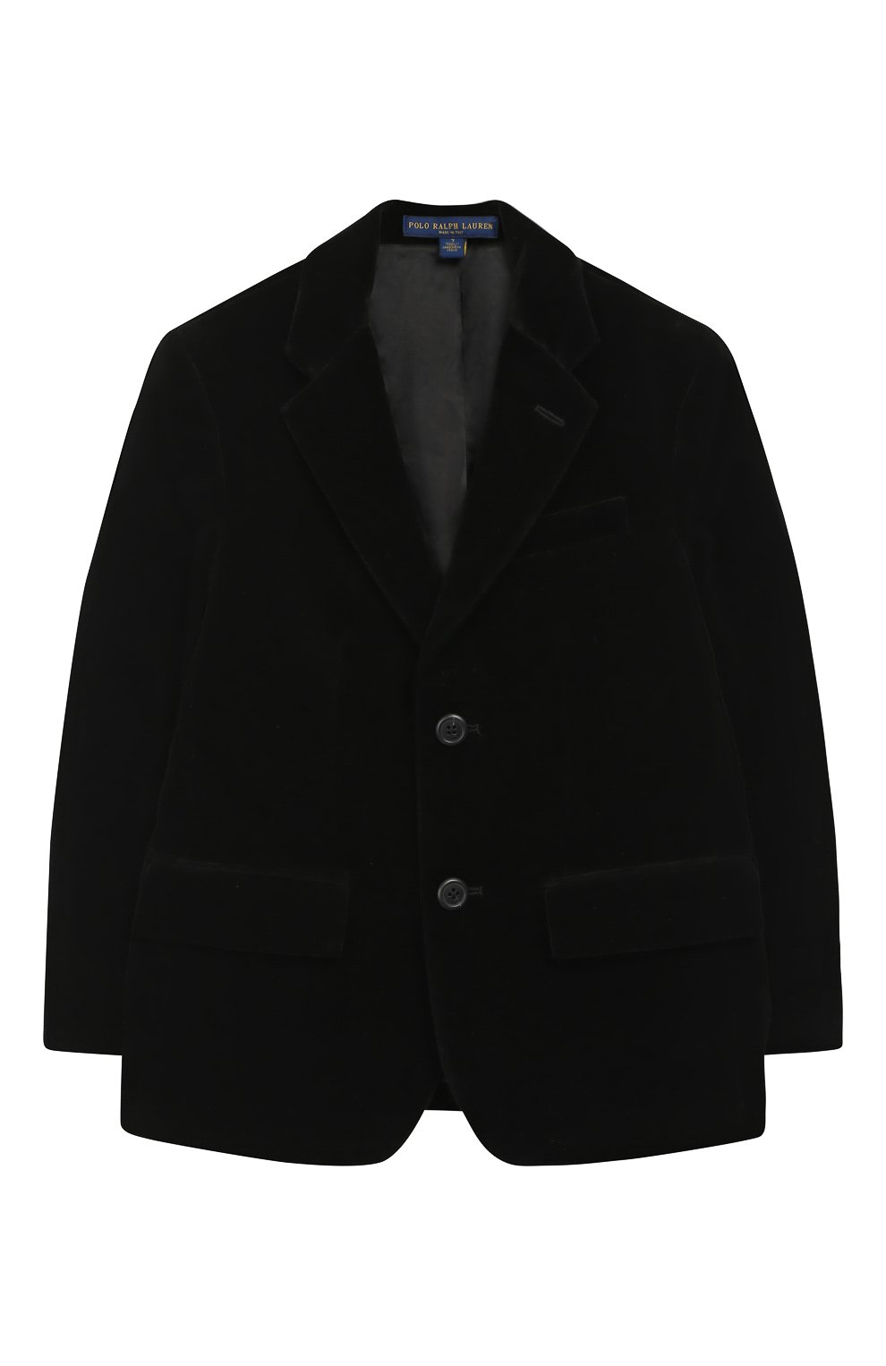 Пиджаки Polo Ralph Lauren, Хлопковый пиджак на двух пуговицах Polo Ralph Lauren, Италия, Чёрный, Хлопок: 100%;, 6252364  - купить