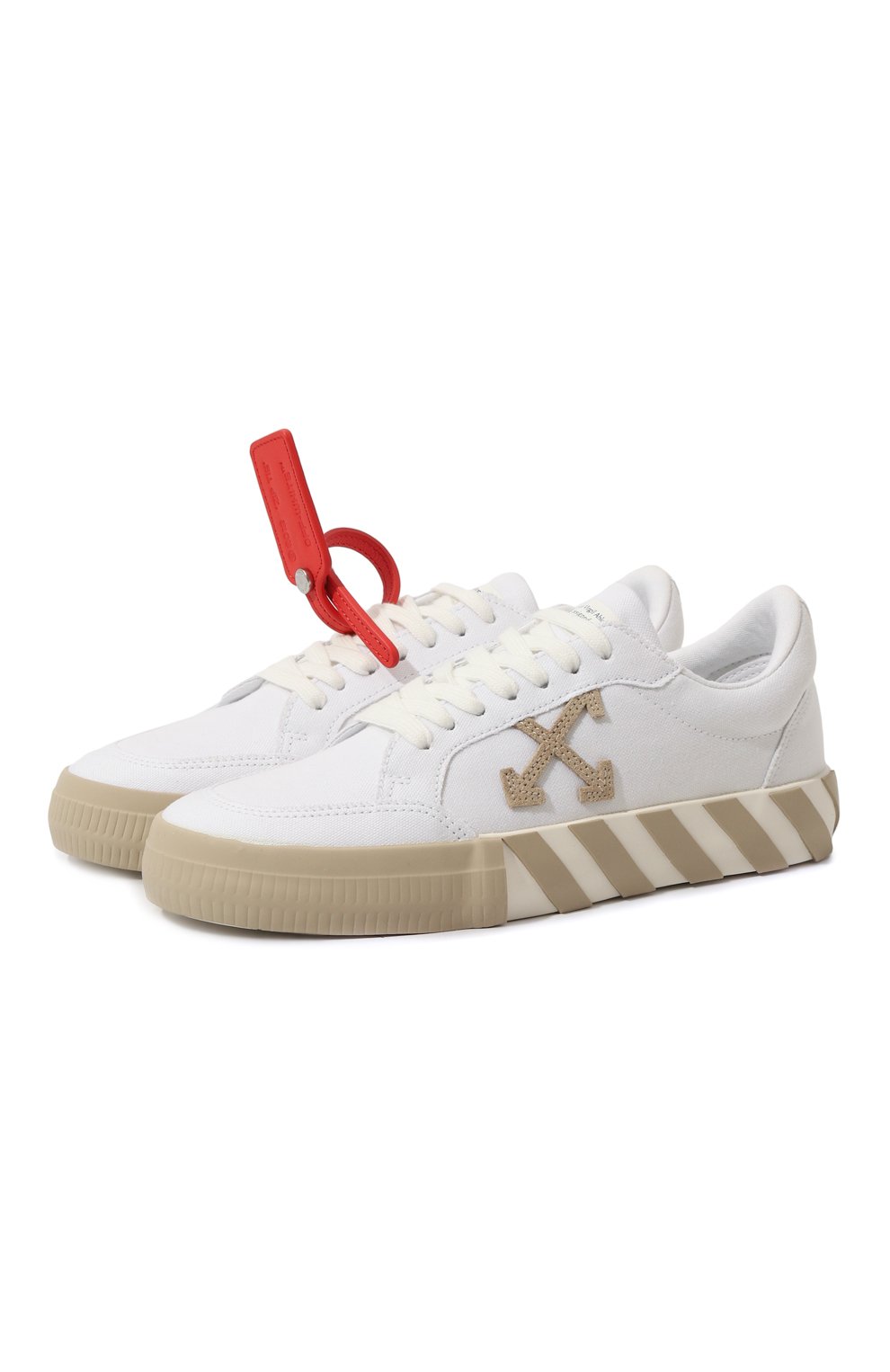 Текстильные кеды Vulcanized Off-White OWIA272S23FAB0020117