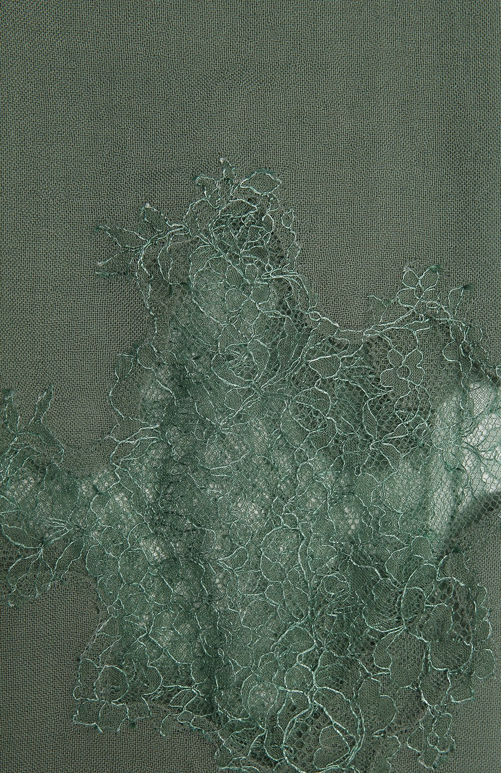Женская шерстяная шаль VINTAGE SHADES зеленого цвета, арт. 4286 | Фото 2 (Материал: Текстиль, Шерсть)