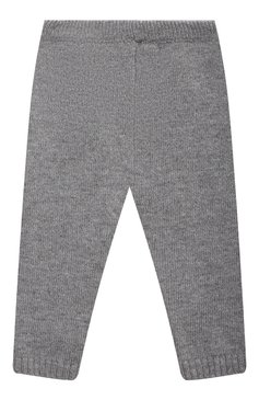 Детский комплект из пуловера и брюк BABY T серого цвета, арт. 20AI070C/1M-12M | Фото 6 (Кросс-КТ НВ: Костюм; Материал внешний: Шерсть; Рукава: Длинные)