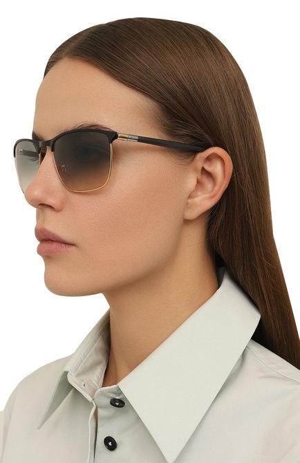 Женские солнцезащитные очки RAY-BAN коричневого цвета, арт. 3686-187/32 | Фото 2 (Тип очков: С/з; Материал: Металл; Оптика Гендер: оптика-унисе кс; Очки форма: Квадратные)
