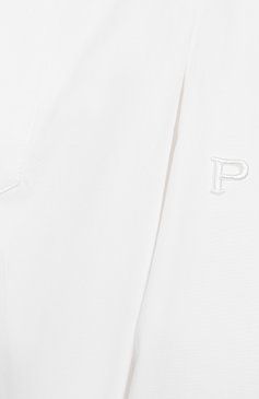 Детское хлопковая блузка PHILOSOPHY DI LORENZO SERAFINI KIDS белого цвета, арт. PJCA05/CA235/TH003/XXS-XS | Фото 3 (Рукава: Длинные; Материал внешний: Хлопок; Статус проверки: Проверена категория)