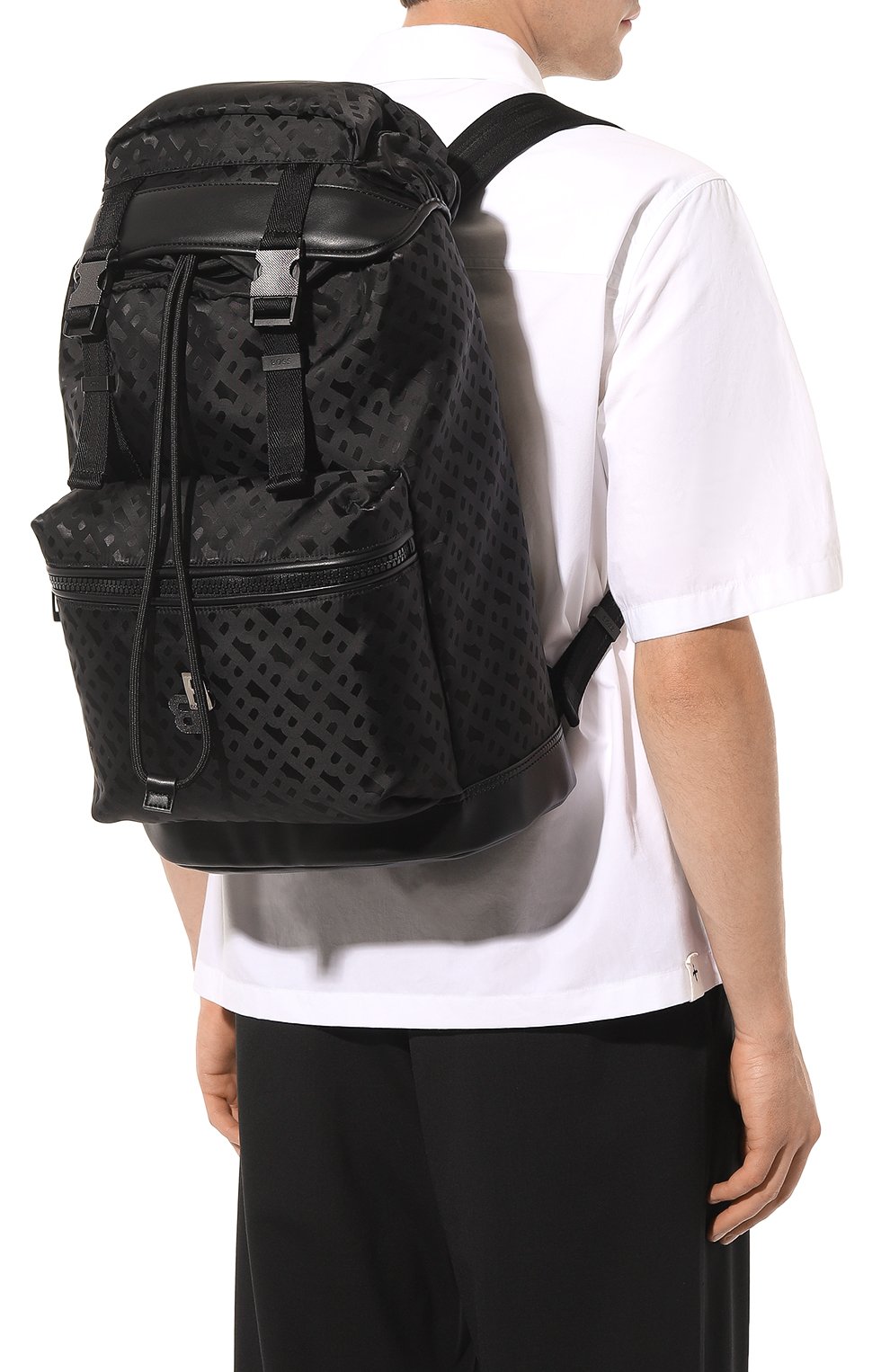 Текстильный рюкзак BOSS 50499020, цвет чёрный, размер NS - фото 2