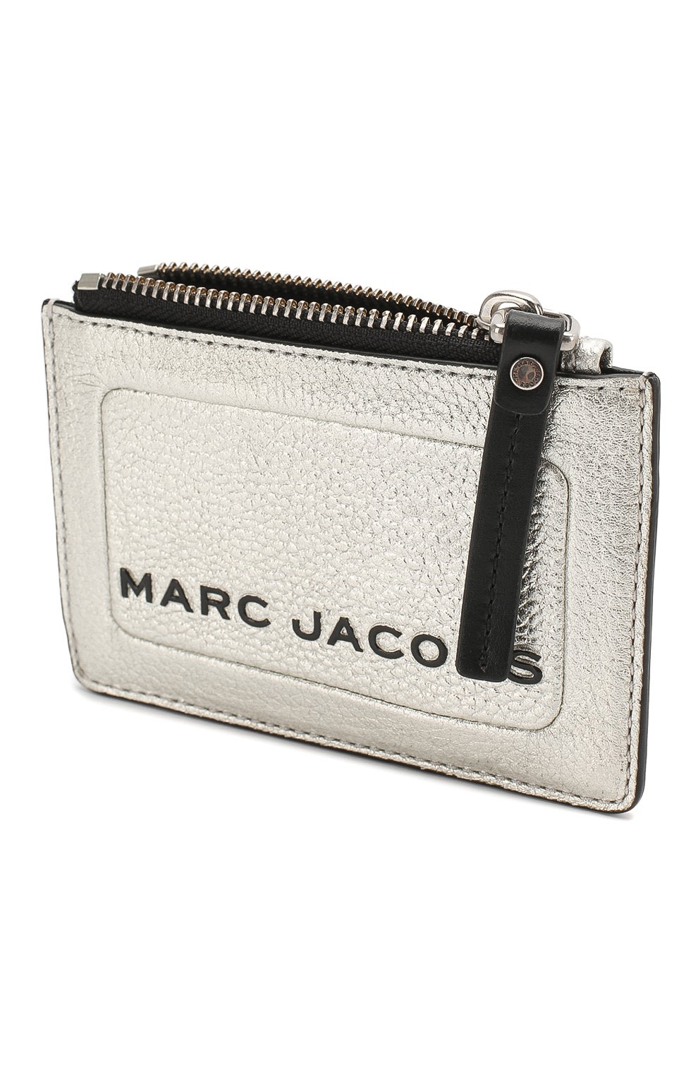 Женский кожаный футляр для кредитных карт MARC JACOBS (THE) серебряного цвета, арт. M0016188 | Фото 3 (Материал: Натуральная кожа)