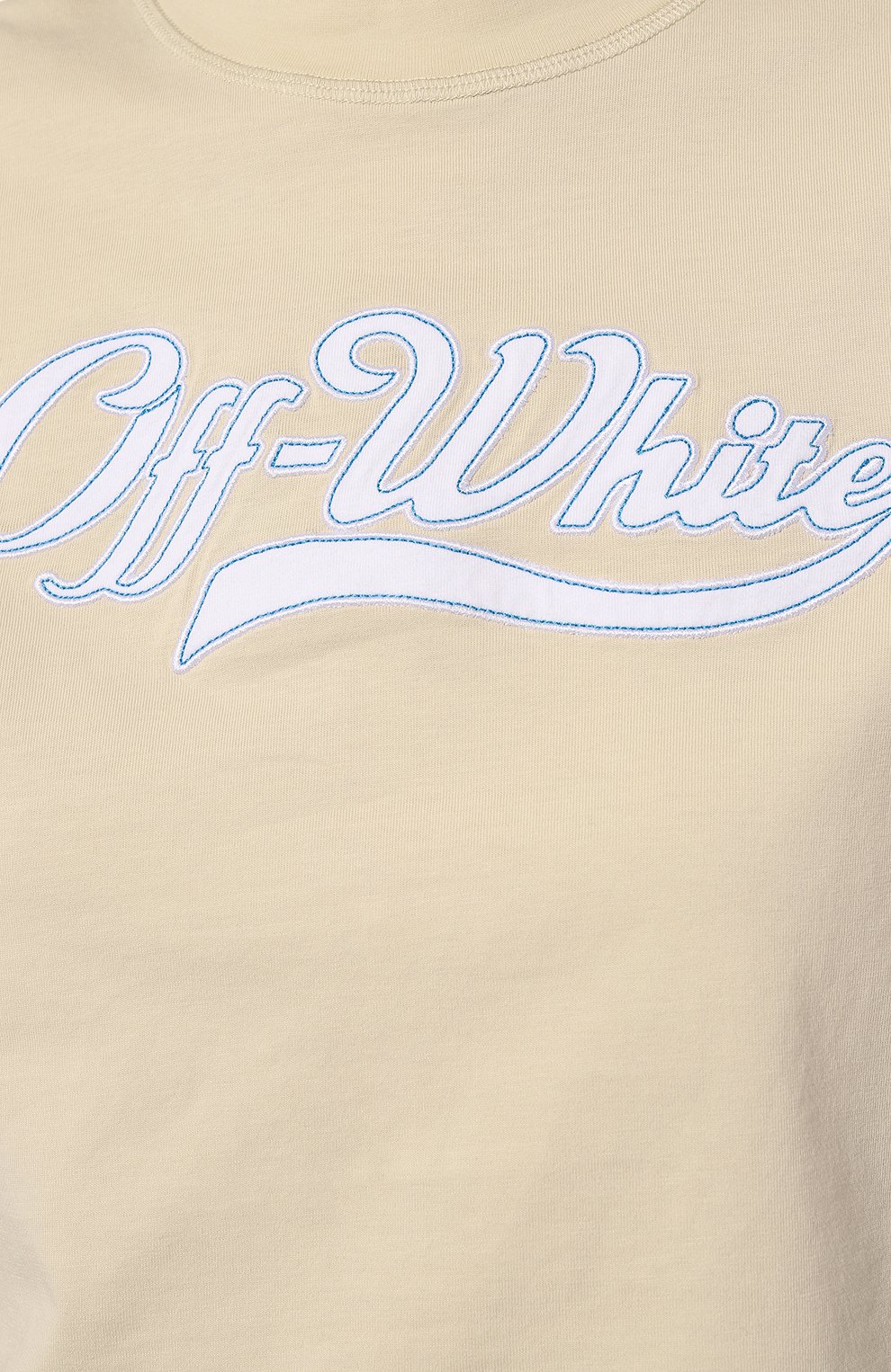 Хлопковая футболка Off-White  OWAA090S23JER0046145 Фото 5