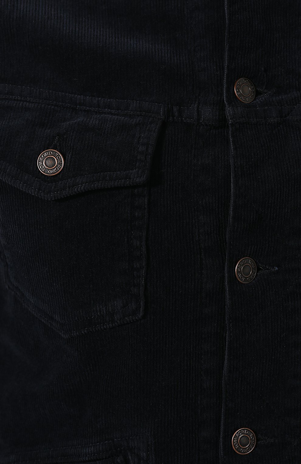 Мужская хлопковая куртка TOM FORD темно-синего цвета, арт. BUJ19/TFD111 | Фото 5 (Кросс-КТ: Куртка, Ветровка; Рукава: Длинные; Региональные ограничения белый список (Axapta Mercury): RU; Материал внешний: Хлопок; Мужское Кросс-КТ: Верхняя одежда; Длина (верхняя одежда): Короткие; Статус проверки: Проверена категория)