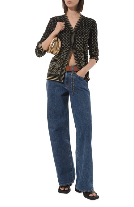 Женский кардиган из шерсти и вискозы GUCCI черного цвета, арт. 650375 XKBOG | Фото 2