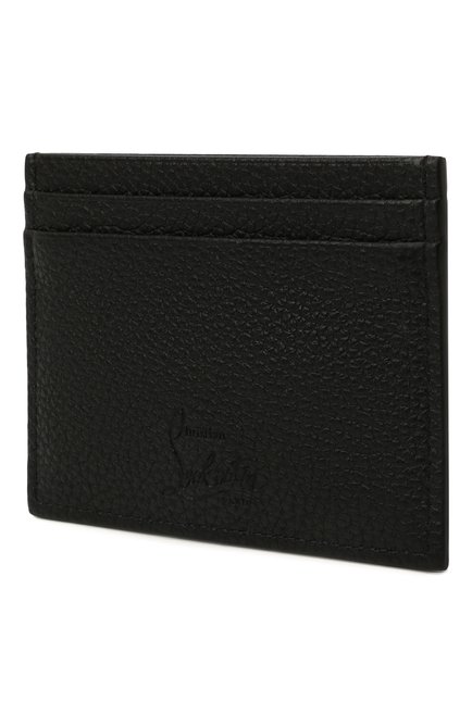 Мужской кожаный футляр для кредитных карт kios CHRISTIAN LOUBOUTIN черного цвета, арт. 1175211/M KI0S | Фото 2 (Материал: Натуральная кожа)
