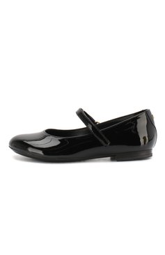 Детские балетки из лаковой кожи DOLCE & GABBANA черного цвета, арт. D10699/A1328/29-36 | Фото 2 (Материал внутренний: Натуральная кожа; Региональные ограничения белый список (Axapta Mercury): RU; Материал сплава: Проставлено; Нос: Не проставлено; Девочки-школьная форма: Классическая обувь; Ювелирные украшения: Назначено; Статус проверки: Проверена категория; Длина стельки: 18,1, 18,7, 19,4, 20,1, 20,7, 21,4, 22,1, 22,7)