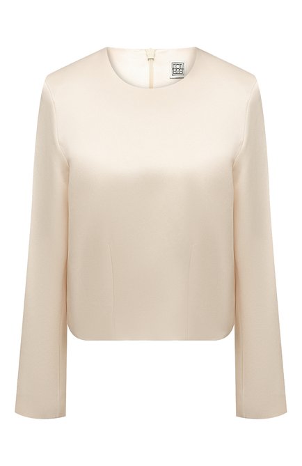 Женская блузка из вискозы TOTÊME кремвого цвета по цене 44250 руб., арт. 221-741-730 | Фото 1