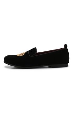 Детские текстильные слиперы DOLCE & GABBANA черного цвета, арт. DA0687/AE173/29-36 | Фото 2 (Материал внешний: Текстиль; Материал внутренний: Натуральная кожа, Текстиль; Статус проверки: Проверено, Проверена категория; Длина стельки: 18,1, 18,7, 19,4, 20,1, 20,7, 21,4, 22,1, 22,7)