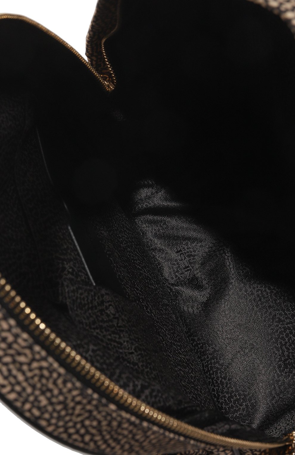 Женский рюкзак portrait medium BORBONESE темно-бежевого цвета, арт. 933028 | Фото 5 (Материал: Текстиль; Стили: Кэжуэл)