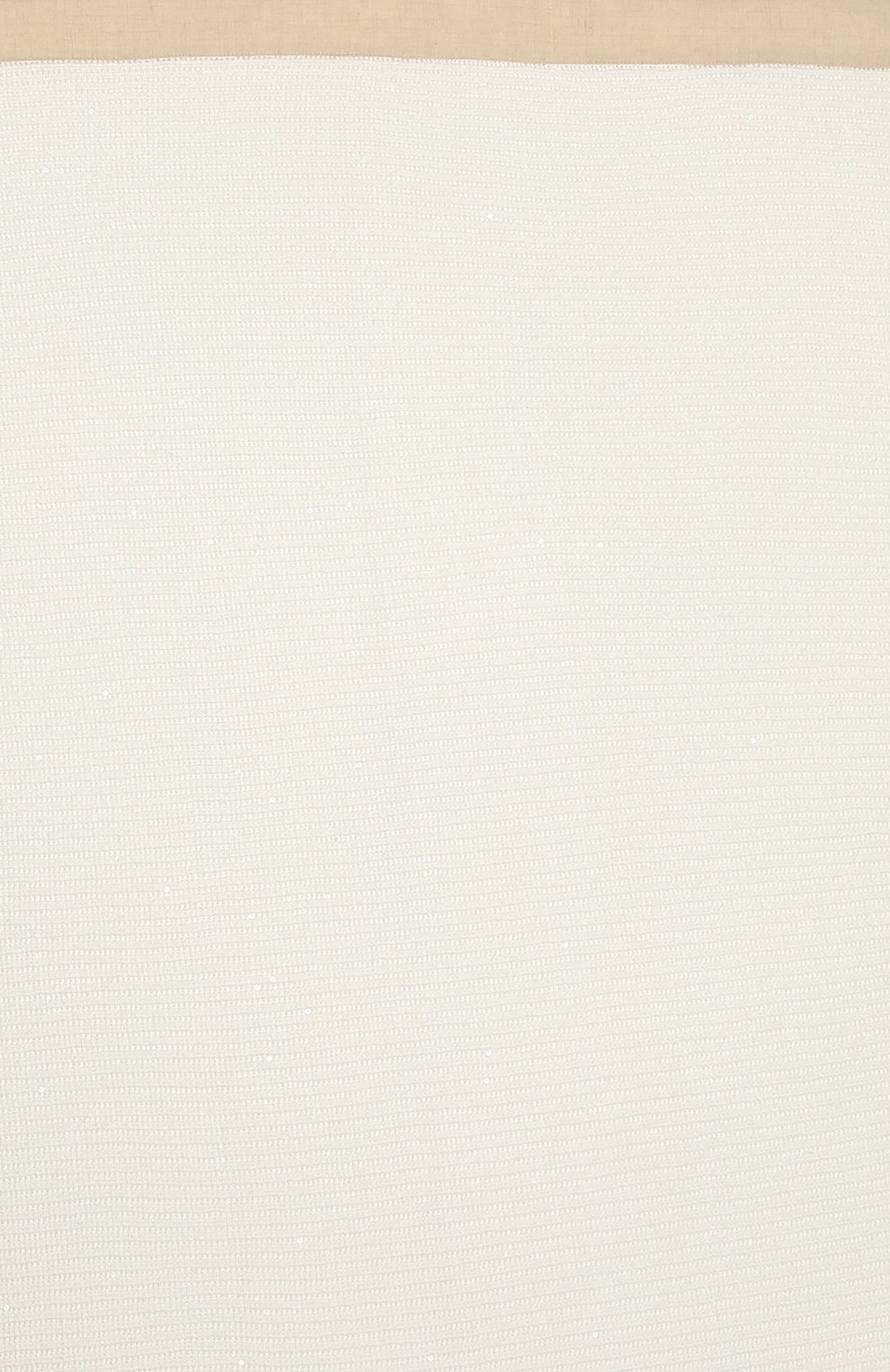 Детского одеяло из хлопка и льна BRUNELLO CUCINELLI белого цвета, арт. B7058L021 | Фото 3 (Материал: Текстиль, Лен, Хлопок)