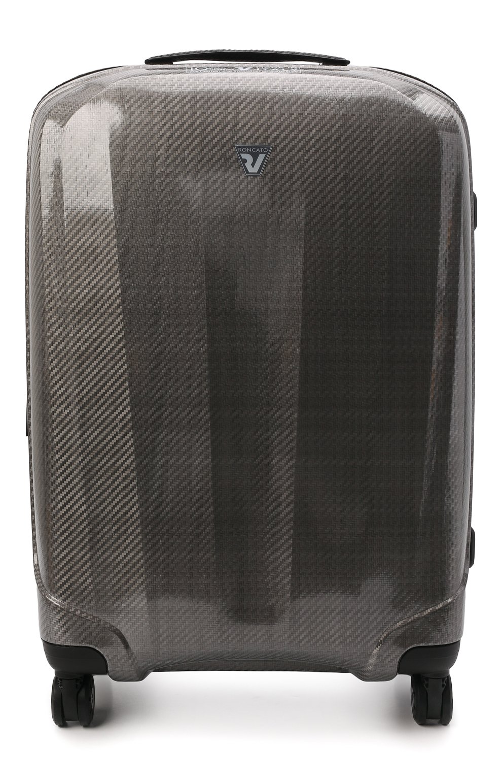 Женский дорожный чемодан we are glam RONCATO серого цвета, арт. 59520162 | Фото 1 (Материал: Пластик; Размер: large; Ограничения доставки: oversized)