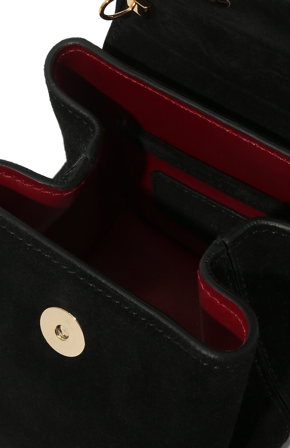 Женская сумка liza mini RUBEUS MILANO черного цвета, арт. 014/18DMLSUBL | Фото 5 (Сумки-технические: Сумки top-handle; Материал: Натуральная кожа; Размер: mini; Ремень/цепочка: На ремешке)