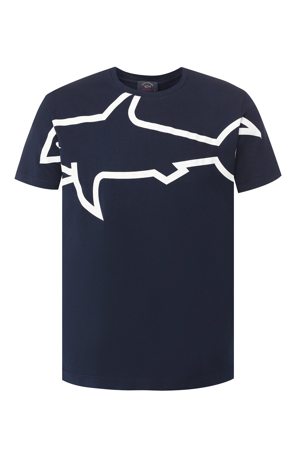 Хлопковая футболка Paul&Shark E19P1095, цвет синий, размер 46