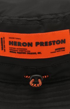 Мужская панама HERON PRESTON черного цвета, арт. HMLB005S209390071000 | Фото 3 (Материал: Текстиль, Синтетический материал)
