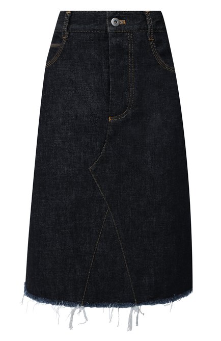 Женская джинсовая юбка BOTTEGA VENETA темно-синего цвета по цене 99500 руб., арт. 656108/V08Y0 | Фото 1