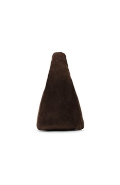 Женская сумка cush BY FAR коричневого цвета, арт. 23PFCSHSBERUMED | Фото 4 (Сумки-технические: Сумки top-handle; Размер: medium; Материал: Натуральная кожа, Натуральная замша; Материал сплава: Проставлено; Драгоценные камни: Проставлено)