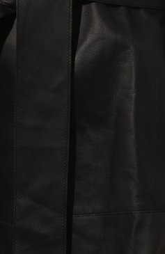 Женский кожаный плащ ANTONELLI FIRENZE черного цвета, арт. J7372/8966 | Фото 5 (Рукава: Длинные; Стили: Гламурный; Длина (верхняя одежда): До колена; Материал внешний: Натуральная кожа; 1-2-бортные: Двубортные)