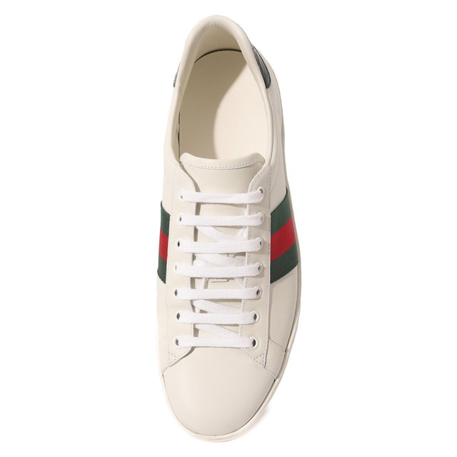 Кожаные кеды Ace Gucci  386750 A3830 Фото 6