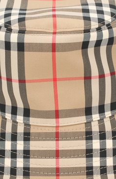 Женская панама BURBERRY бежевого цвета, арт. 8021508 | Фото 3 (Материал: Текстиль, Синтетический материал, Хлопок)