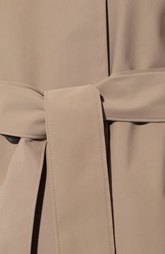 Женский плащ HARRIS WHARF LONDON бежевого цвета, арт. A1373PYZ | Фото 5 (Рукава: Длинные; Длина (верхняя одежда): До колена; Материал внешний: Синтетический материал)