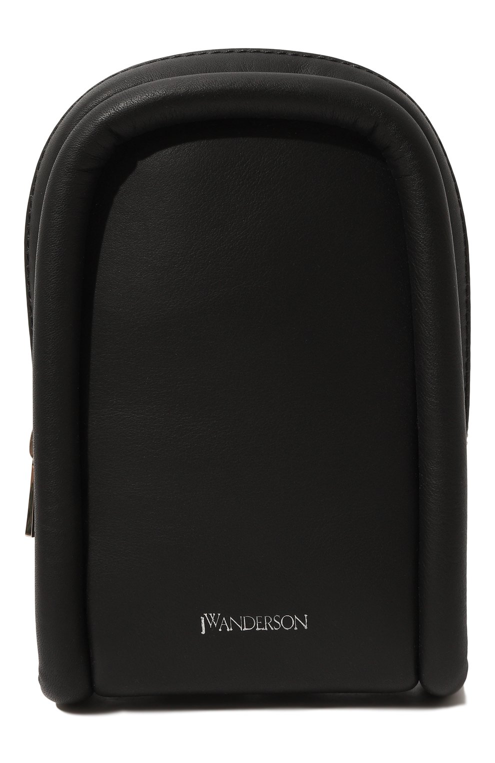 Кожаный чехол bumper для iphone  JW ANDERSON черного цвета, арт. AC0228-LA0168 | Фото 1 (Женское Кросс-КТ: Кожа iPhone; Материал: Натуральная кожа)