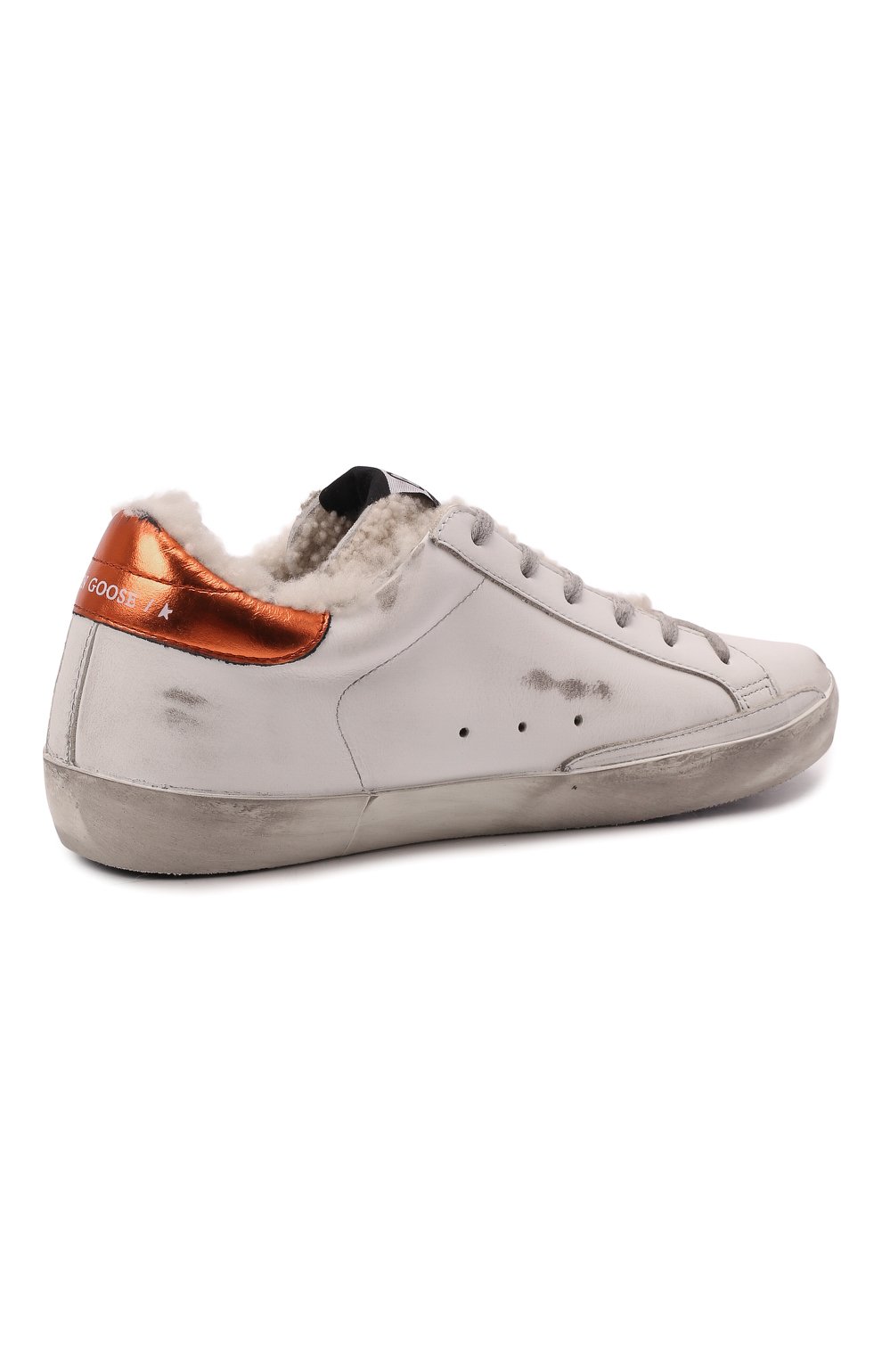 Кожаные кеды Superstar Golden Goose Deluxe Brand  GWF00101.F002361 Фото 4