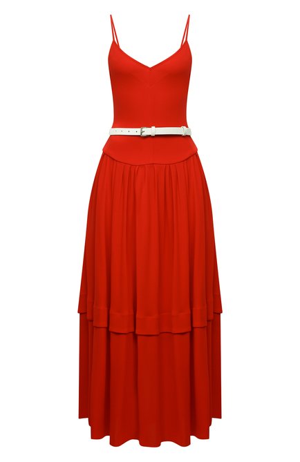 Женское платье из вискозы VICTORIA BECKHAM красного цвета по цене 139500 руб., арт. 1521WDR002849A | Фото 1