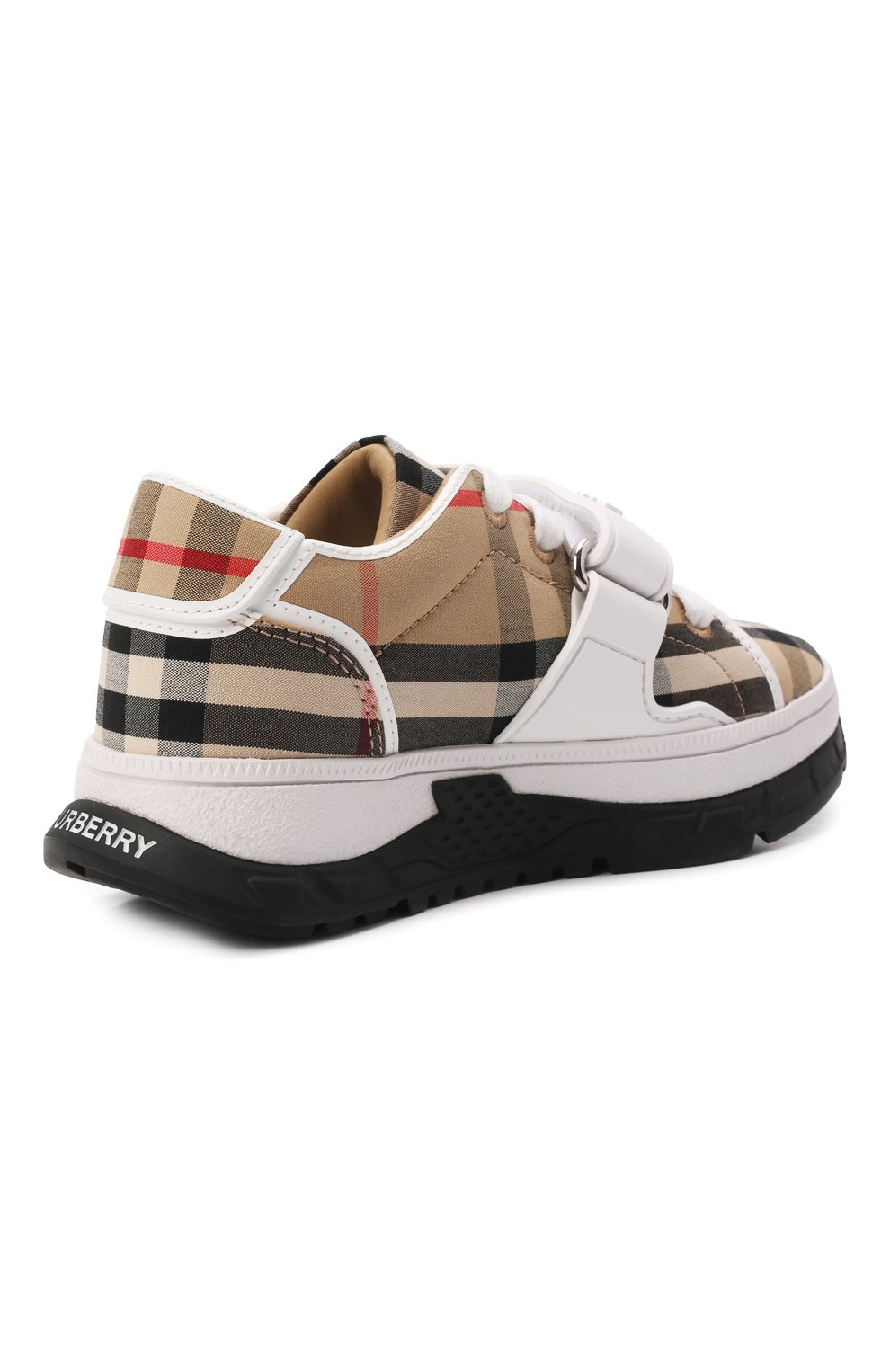Мужского кроссовки BURBERRY бежевого цвета, арт. 8049360 | Фото 3 (Региональные ограничения белый список (Axapta Mercury): Не проставлено; Нос: Не проставлено; толщина подошвы: 3,1; ширина носка стельки: 6)