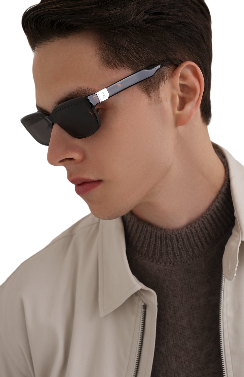 Мужские солнцезащитные очки BERLUTI коричн�евого цвета, арт. BL 40017U | Фото 2 (Кросс-КТ: С/з-мужское; Тип очков: С/з; Оптика Гендер: оптика-мужское)