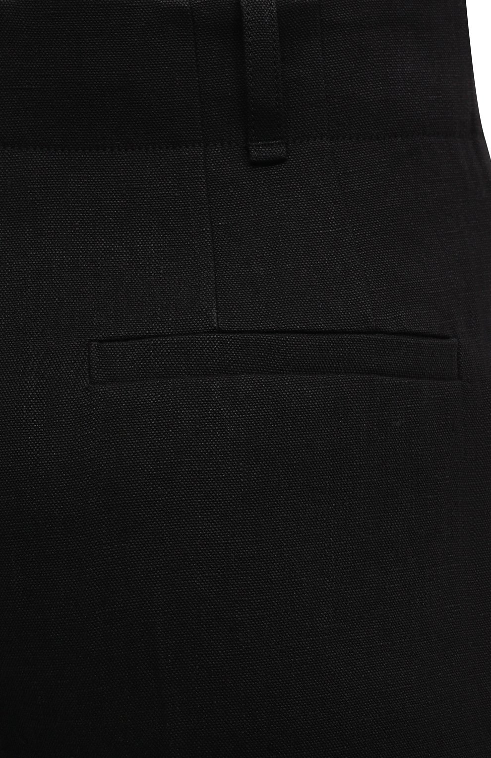 Женские льняные брюки CHLOÉ черного цвета, арт. CHC22SPA02036 | Фото 5 (Длина (брюки, джинсы): Удлиненные; Силуэт Ж (брюки и джинсы): Широкие; Женское Кросс-КТ: Брюки-одежда; Региональные ограничения белый список (Axapta Mercury): RU; Материал сплава: Проставлено; Материал внешний: Лен; Драгоценные камни: Проставлено; Стили: Минимализм)