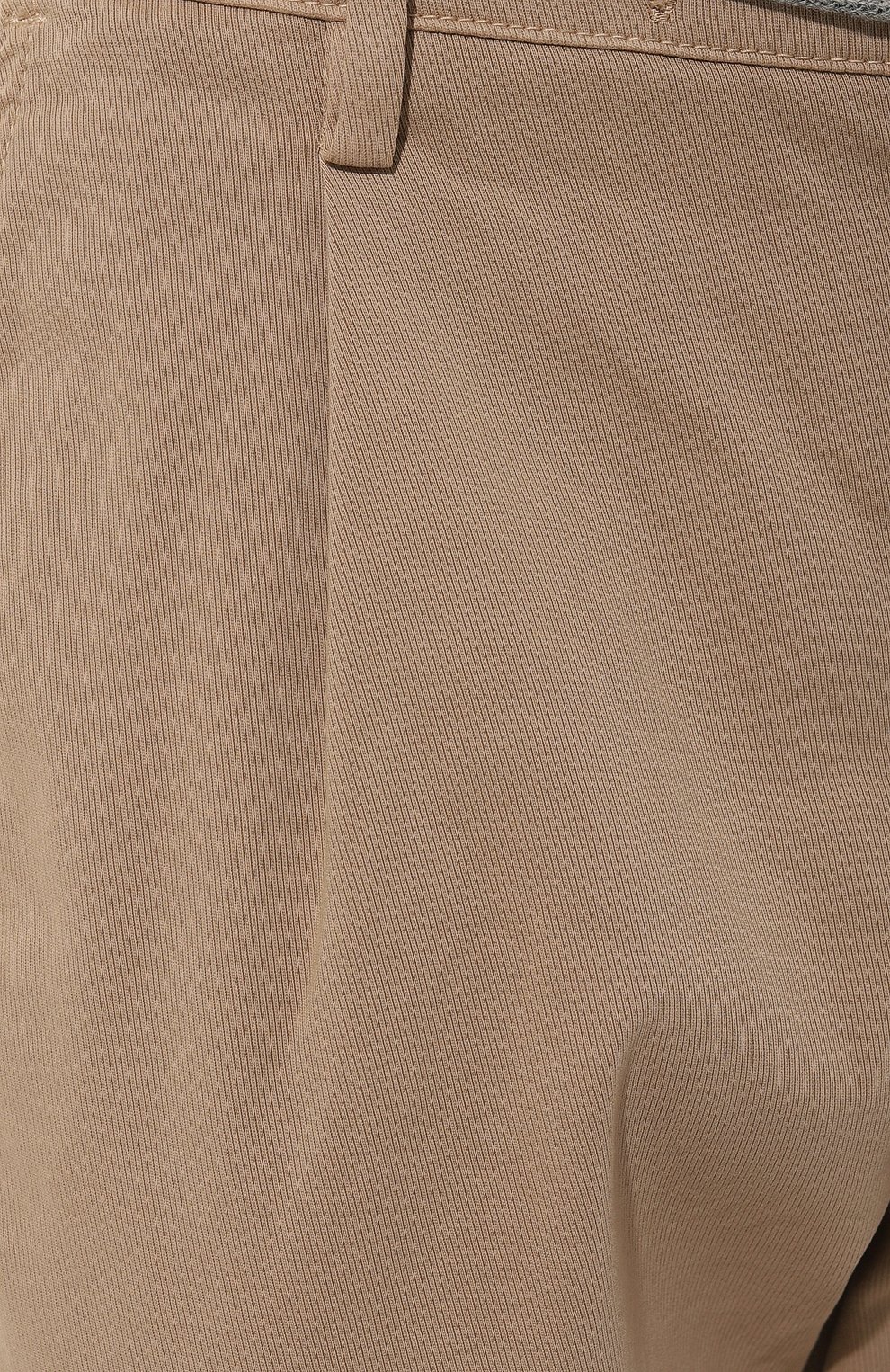 Мужские хлопковые брюки ELEVENTY бежевого цвета, арт. H70PANE02 TET0H007 | Фото 5 (Длина (брюки, джинсы): Стандартные; Случай: Повседневный; Материал сплава: Проставлено; Материал внешний: Хлопок; Драгоценные камни: Проставлено; Стили: Кэжуэл)