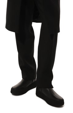 Мужские кожаные сапоги N.O.S черного цвета, арт. WIN002/KIPS/BLACK | Фото 3 (Материал утеплителя: Натуральный мех; Мужское Кросс-КТ: зимние сапоги, Сапоги-обувь; Подошва: Массивная)